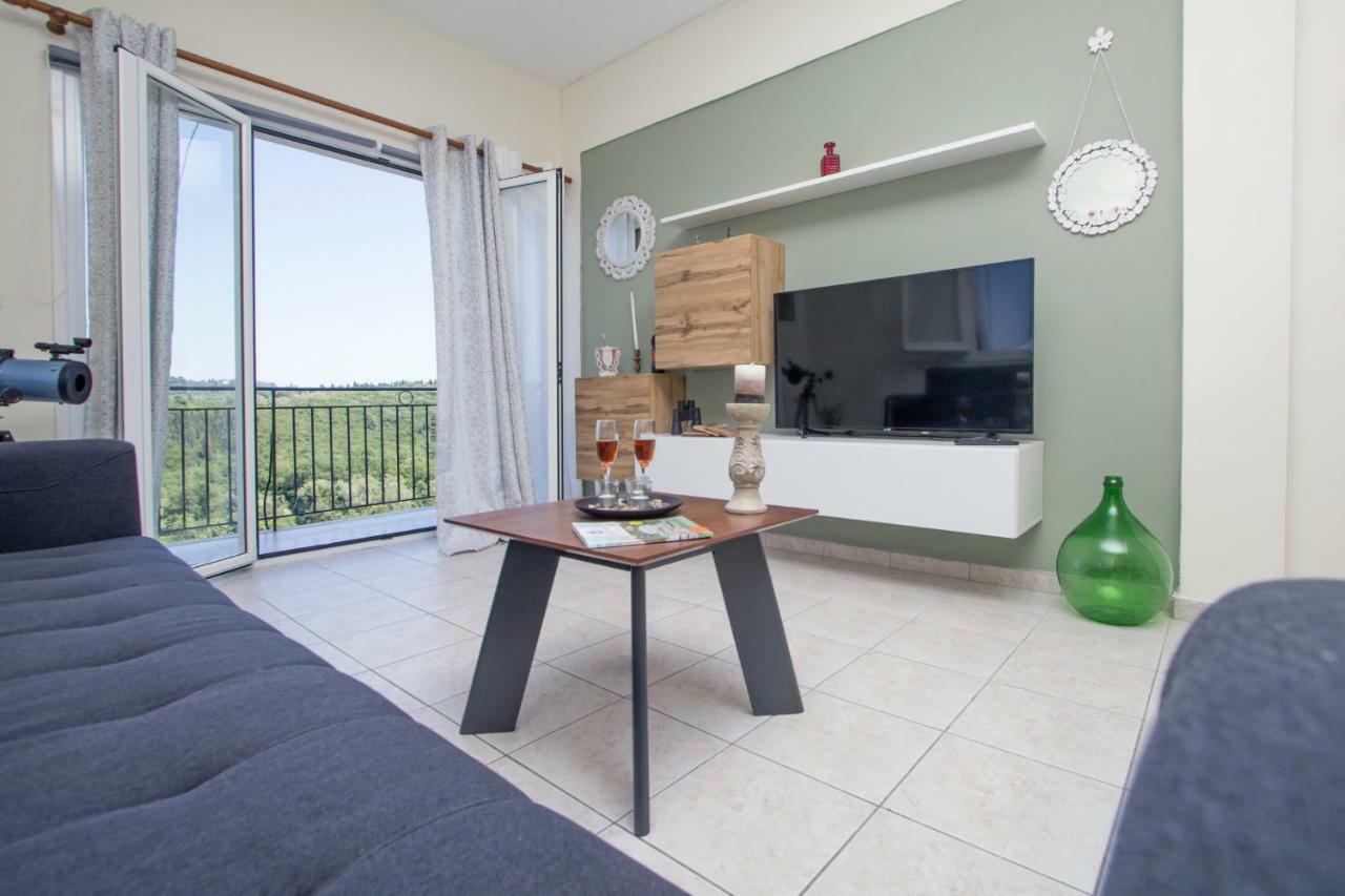 Luxury Skyline Apartment Pelekas Exterior foto